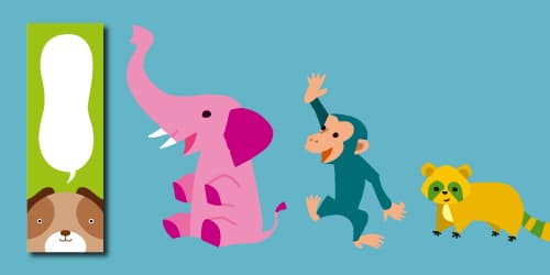 動物キャラ のぼり デザイン一覧