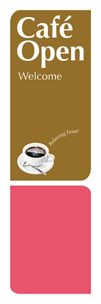 【PAC725】Cafe Open（Welcomeピンク）