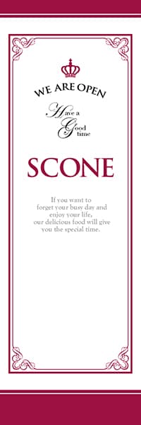 【PAD338】SCONE【飾りケイ王冠・紅】